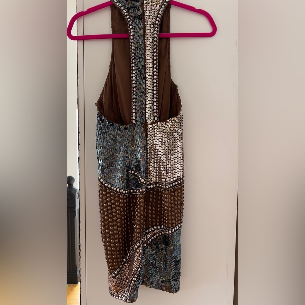 Asos Patchwork Embellished Mini Sequin Dress - image 4